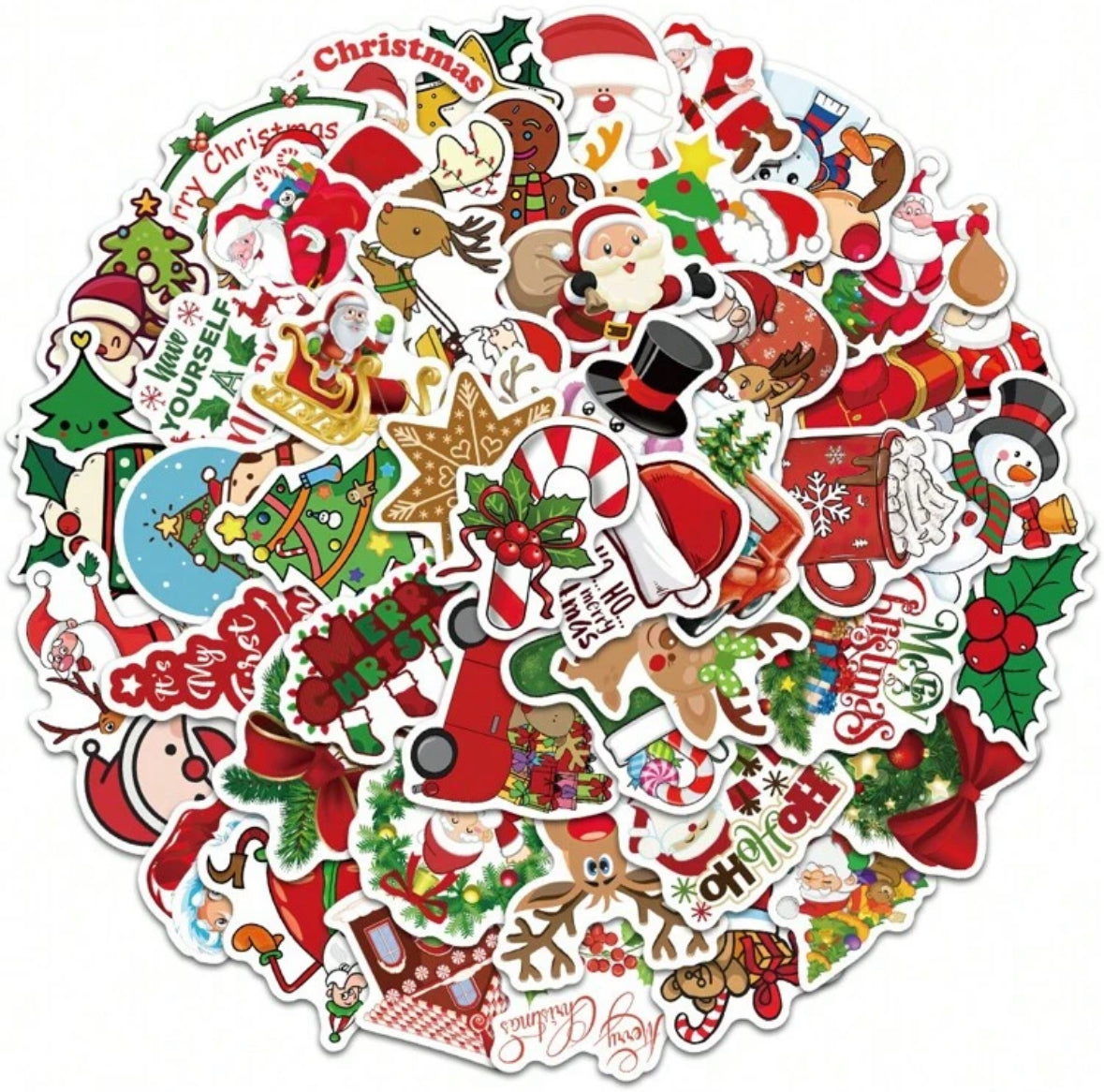 Christmas Stickers Pack (50 pc)