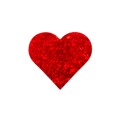 Red Heart Sticker (1 Piece)